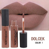New MISS ROSE Lipstick Matte Waterproof Velvet Lip Stick 12 Colors Sexy Red Brown Pigments Makeup Matte Lipsticks Beauty Lips