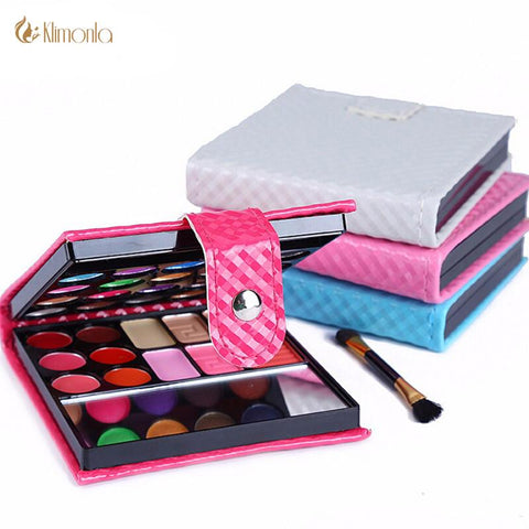 New Make Up Set 32Color Wet Shine Eye shadow Blush Lip Gloss Eyebrow Cosmetic Makeup Palette Set De Maquillaje With Brush Mirror