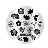 New Nail Art Stamping Plates Templates Stamp Plate Round Nail Manicure DIY Set Tool Flower Butterfly Bird Animal Indian Pattern