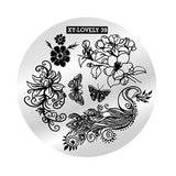 New Nail Art Stamping Plates Templates Stamp Plate Round Nail Manicure DIY Set Tool Flower Butterfly Bird Animal Indian Pattern