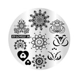 New Nail Art Stamping Plates Templates Stamp Plate Round Nail Manicure DIY Set Tool Flower Butterfly Bird Animal Indian Pattern