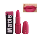 New Sexy Red Lips Matte Velvet Lipstick Pencil Cosmetic Long Lasting Lip Tint Pigment Makeup Nude Brown Lipstick Matte Lip stick