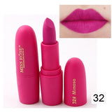 New Sexy Red Lips Matte Velvet Lipstick Pencil Cosmetic Long Lasting Lip Tint Pigment Makeup Nude Brown Lipstick Matte Lip stick