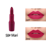 New Sexy Red Lips Matte Velvet Lipstick Pencil Cosmetic Long Lasting Lip Tint Pigment Makeup Nude Brown Lipstick Matte Lip stick