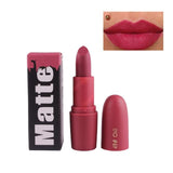 New Sexy Red Lips Matte Velvet Lipstick Pencil Cosmetic Long Lasting Lip Tint Pigment Makeup Nude Brown Lipstick Matte Lip stick