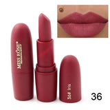 New Sexy Red Lips Matte Velvet Lipstick Pencil Cosmetic Long Lasting Lip Tint Pigment Makeup Nude Brown Lipstick Matte Lip stick