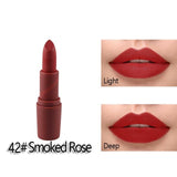 New Sexy Red Lips Matte Velvet Lipstick Pencil Cosmetic Long Lasting Lip Tint Pigment Makeup Nude Brown Lipstick Matte Lip stick