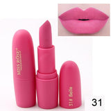 New Sexy Red Lips Matte Velvet Lipstick Pencil Cosmetic Long Lasting Lip Tint Pigment Makeup Nude Brown Lipstick Matte Lip stick