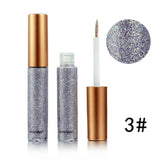 Newest Halloween Professional 10 Colors Waterproof Shimmer Pigment Silver Gold Metallic Glitter Makeup Eyeliner Cosmetics
