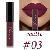 Niceface Sexy Long Lasting Waterproof Ultra Matte Liquid Lipstick Moisturizer Velvet Lipstick Lip Cosmetic Beauty Makeup