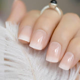 Nude Natural White French Fake Nails Tips Acrylic UV False Nails Press on DIY Manicure Salon Stickers Artificial Nail Tip