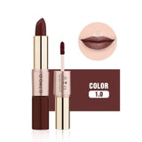 O.TWO.O  2 in 1 Matte Lipstick Lips Makeup Cosmetics Waterproof Pintalabios Batom Mate Lip Gloss Rouge 12 Colors Choose