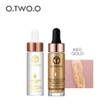 O.TWO.O 2PCS/SET Face Makeup Set (Liquid Highlighter+24k Rose Gold Elixir Makeup Primer)