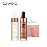 O.TWO.O 2PCS/SET Face Makeup Set (Liquid Highlighter+24k Rose Gold Elixir Makeup Primer)