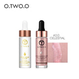 O.TWO.O 2PCS/SET Face Makeup Set (Liquid Highlighter+24k Rose Gold Elixir Makeup Primer)