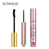 O.TWO.O 3pcs/set Make Up Set Eye Mascara+Liquid Eyeliner+Matte Lip Gloss Water Proof