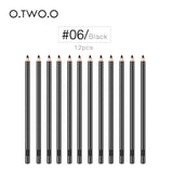 O.TWO.O Brand 12pcs Eyebrow Pencil 6 Color Makeup Long Lasting Waterproof Eye brow Pencils Smooth Easy To Wear Paint Maquiagem
