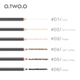 O.TWO.O Brand 12pcs Eyebrow Pencil 6 Color Makeup Long Lasting Waterproof Eye brow Pencils Smooth Easy To Wear Paint Maquiagem