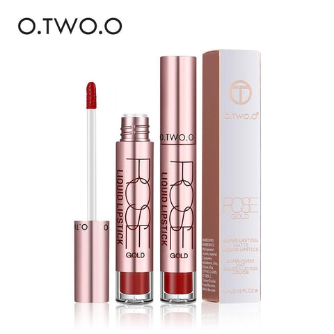 O.TWO.O Brand High Quality Matte Color Lip Gloss Easy to Wear Long Lasting Lips Makeup Lipstick Liquid Lipgloss Matte