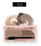 O.TWO.O Eye Brow Makeup Kit Set 2 Color Waterproof Eye Eyebrow Powder Make Up Palette Women Beauty Cosmetic