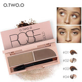 O.TWO.O Eye Brow Makeup Kit Set 2 Color Waterproof Eye Eyebrow Powder Make Up Palette Women Beauty Cosmetic