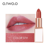 O.TWO.O Semi-velet Lipstick 20 Colors Moisturizer Long Lasting Makeup Waterproof for Comfortable Non-drying lip stick Cosmetics