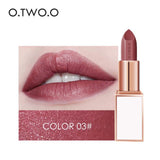 O.TWO.O Semi-velet Lipstick 20 Colors Moisturizer Long Lasting Makeup Waterproof for Comfortable Non-drying lip stick Cosmetics