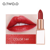 O.TWO.O Semi-velet Lipstick 20 Colors Moisturizer Long Lasting Makeup Waterproof for Comfortable Non-drying lip stick Cosmetics