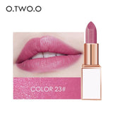 O.TWO.O Semi-velet Lipstick 20 Colors Moisturizer Long Lasting Makeup Waterproof for Comfortable Non-drying lip stick Cosmetics