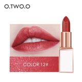O.TWO.O Semi-velet Lipstick 20 Colors Moisturizer Long Lasting Makeup Waterproof for Comfortable Non-drying lip stick Cosmetics