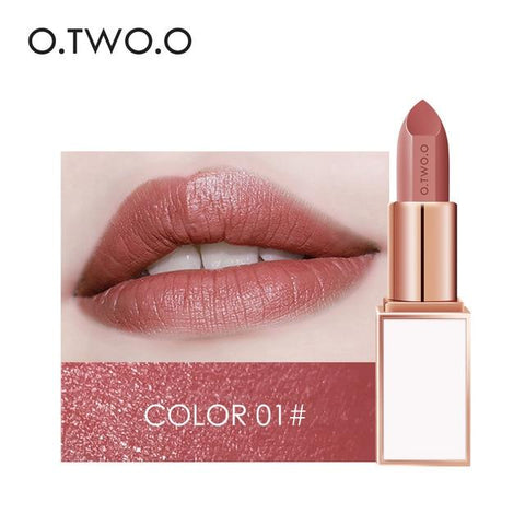 O.TWO.O Semi-velet Lipstick 20 Colors Moisturizer Long Lasting Makeup Waterproof for Comfortable Non-drying lip stick Cosmetics
