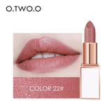 O.TWO.O Semi-velet Lipstick 20 Colors Moisturizer Long Lasting Makeup Waterproof for Comfortable Non-drying lip stick Cosmetics