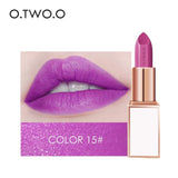 O.TWO.O Semi-velet Lipstick 20 Colors Moisturizer Long Lasting Makeup Waterproof for Comfortable Non-drying lip stick Cosmetics