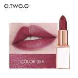 O.TWO.O Semi-velet Lipstick 20 Colors Moisturizer Long Lasting Makeup Waterproof for Comfortable Non-drying lip stick Cosmetics