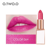 O.TWO.O Semi-velet Lipstick 20 Colors Moisturizer Long Lasting Makeup Waterproof for Comfortable Non-drying lip stick Cosmetics