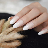 Ombre French Ballerina Fake Nail Gradeint Natural Coffin False Nails Wholesale Nails Supplier 24