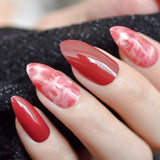 Ombre French Ballerina Fake Nail Gradeint Natural Coffin False Nails Wholesale Nails Supplier 24