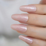 Ombre French Ballerina Fake Nail Gradeint Natural Coffin False Nails Wholesale Nails Supplier 24