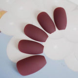 Ombre French Ballerina Fake Nail Gradeint Natural Coffin False Nails Wholesale Nails Supplier 24