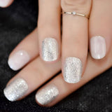 Ombre French Ballerina Fake Nail Gradeint Natural Coffin False Nails Wholesale Nails Supplier 24