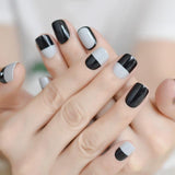 Ombre French Ballerina Fake Nail Gradeint Natural Coffin False Nails Wholesale Nails Supplier 24