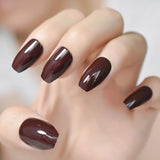 Ombre French Ballerina Fake Nail Gradeint Natural Coffin False Nails Wholesale Nails Supplier 24