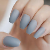 Ombre French Ballerina Fake Nail Gradeint Natural Coffin False Nails Wholesale Nails Supplier 24