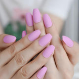 Ombre French Ballerina Fake Nail Gradeint Natural Coffin False Nails Wholesale Nails Supplier 24