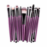 OutTop 2018 NEWLY15 pcs/Sets Eye Shadow Foundation Eyebrow Lip Brush Makeup Brushes Tool 04.13