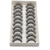 OutTop Women False Eyelashes  10 Pairs Thick Long Cross Party False Eyelashes Black Band Fake Eye Lashes Mar6HW