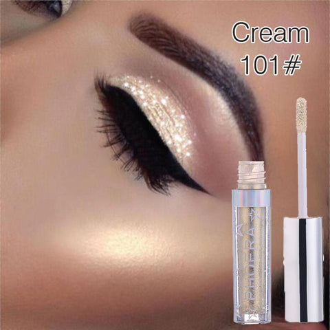 PHOERA 12 Color Charm Magnificent Metals Glitter And Glow Liquid Eyeshadow pallet shadows makeup pallete far paleti novo