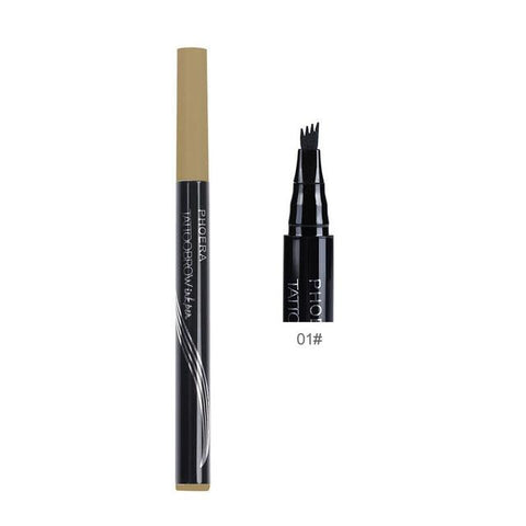 PHOERA High-end Automatic Matte Eyebrow Pencil Waterproof Eyebrow Tattoo With Brush Long-lasting Cosmetics Eye Brow Pen TSLM2