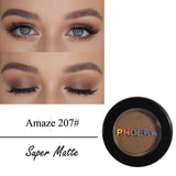 PHOERA Matte Eye Shadow Glitter Eyeshadow Powder 12 Colors Pigment Nude Long Lasting Available Makeup Water-Resistant  TSLM1