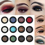 PHOERA Matte Eye Shadow Glitter Eyeshadow Powder 12 Colors Pigment Nude Long Lasting Available Makeup Water-Resistant  TSLM1